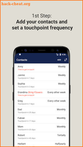 Intact - Personal CRM screenshot