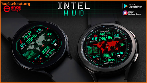 INTEL HUD - animated watch face screenshot