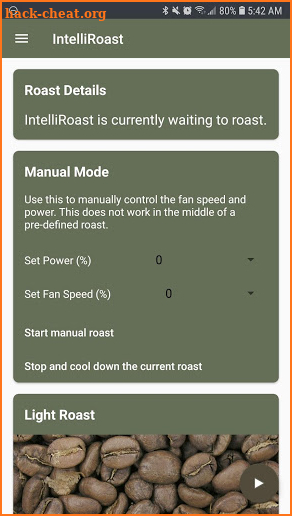 IntelliRoast screenshot