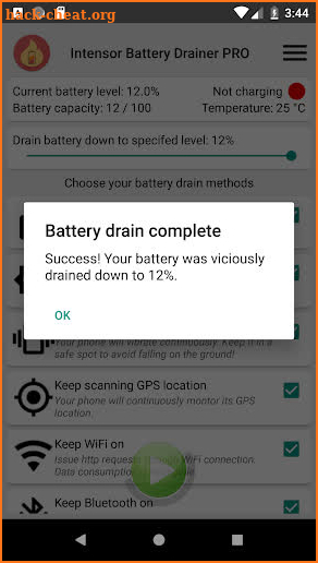 Intensor Battery Drainer PRO screenshot