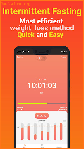 Intermittent Fasting Timer 168 screenshot