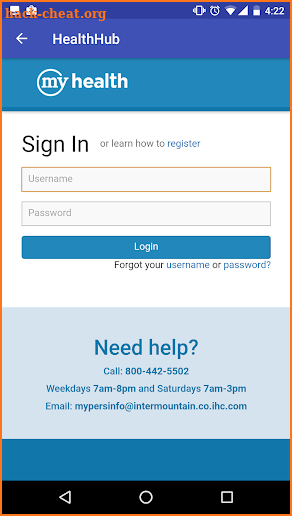 Intermountain Health Hub screenshot