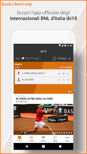 Internazionali d’Italia - ibi18 screenshot