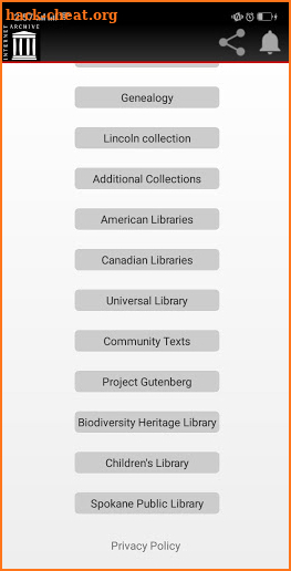 Internet Archive Books screenshot