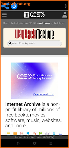 Internet Archive org app screenshot