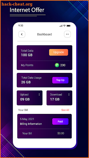 Internet Offers and Network Packages screenshot