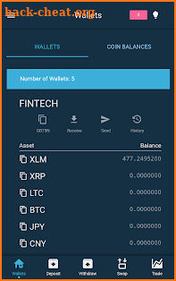 Interstellar - Stellar Lumens XLM Wallet and SDEX screenshot