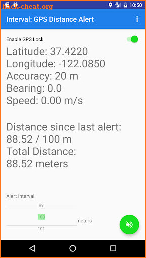 Interval - GPS Distance Alert screenshot