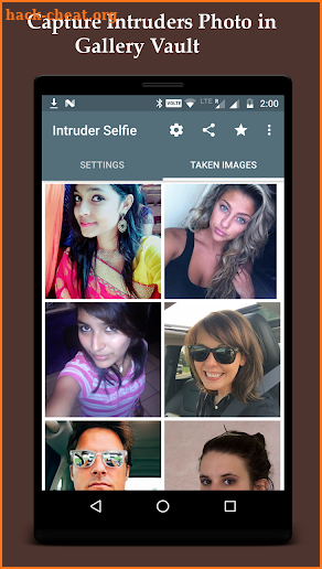 Intruder Selfie Alert screenshot