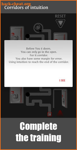 Intuition training. Corridors of intuition screenshot