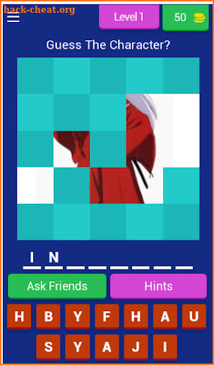 Inuyasha Characters Quiz Game screenshot