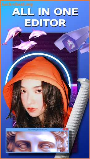 InVaporwave: Vaporwave, VHS & Glitch Photo Editor screenshot