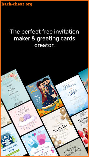 Invitation Card & Video Maker screenshot