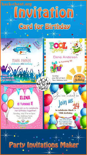 Invitation Card for Birthday 🎉 Party Invitations screenshot