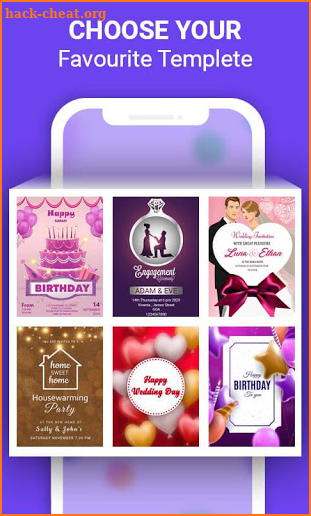 Invitation Card Maker & Ecards Invites screenshot