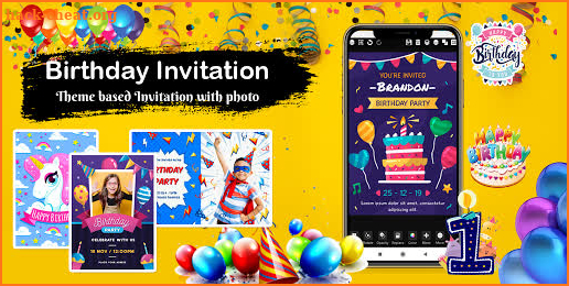 Invitation maker 2020 Free Birthday, Wedding card screenshot