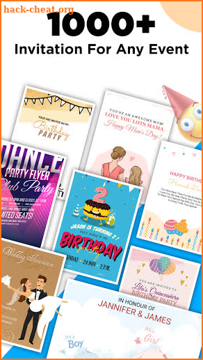 Invitation Maker - Design Free Birthday Party Card screenshot