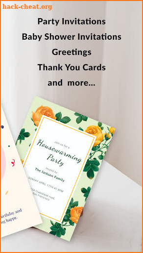 Invitation Maker eCard Design screenshot