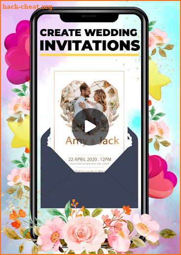 Invitation video maker screenshot