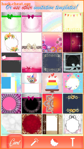 Invitations Card Maker - Background for Invitation screenshot