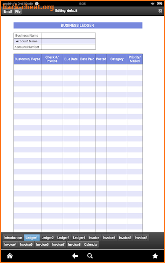 Invoice and Ledger screenshot