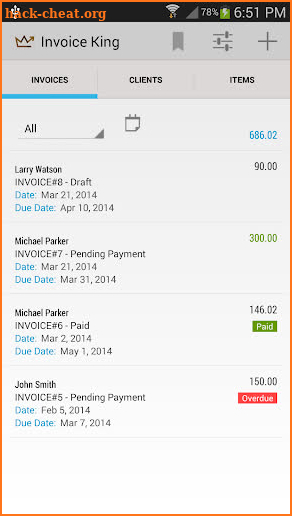 Invoice King screenshot