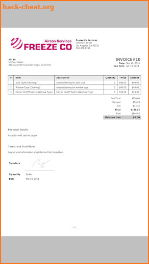 Invoice King screenshot