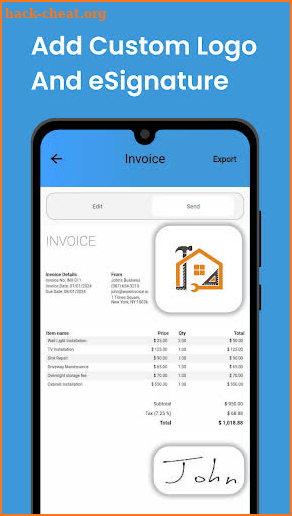 Invoice Maker and Estimate App screenshot