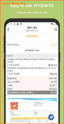 Invoice Master: Go Easy Simple screenshot