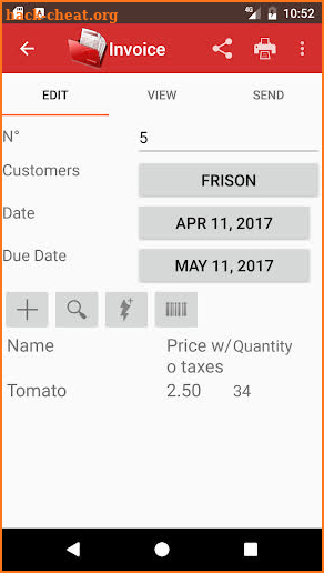 Invoice pro screenshot