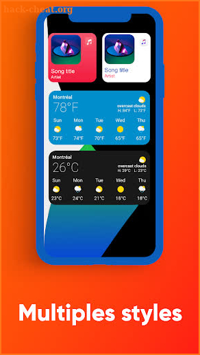 iOS 14 inspired KWGT screenshot