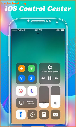 iOS Control Center screenshot