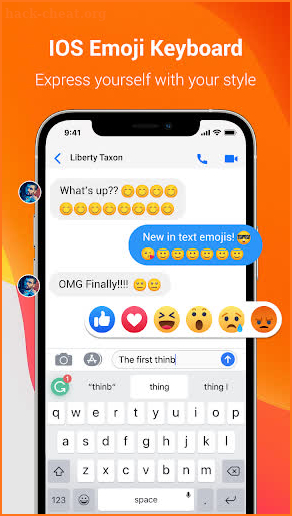 IOS Emoji Keyboard screenshot