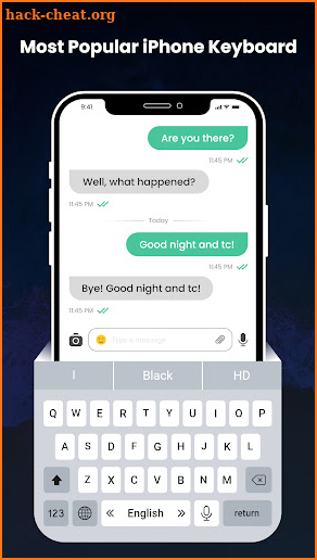 iOS Keyboard for Android Phone screenshot