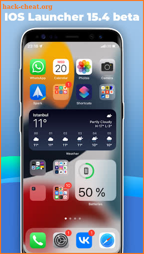 IOS Launcher 15.4 beta screenshot