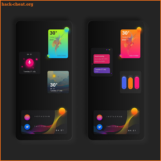 IOS widgets for kwgt screenshot