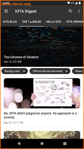 IOTA Digest screenshot