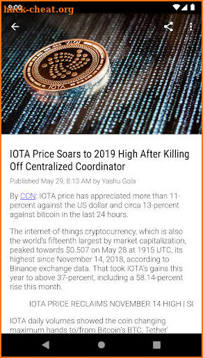 IOTA Digest screenshot