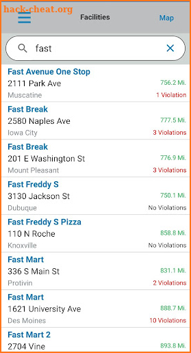 Iowa Food Inspections screenshot