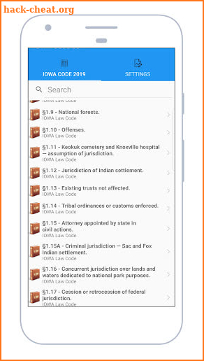 IOWA Law (IOWA Code 2019) screenshot