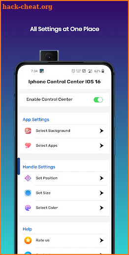 iPhone Control Center iOS 16 screenshot