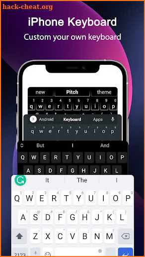 Iphone keyboard screenshot