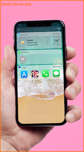 iPhone X launcher iOS 13 screenshot