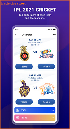 IPL 2021:Live Score, Schedule, Points Table screenshot