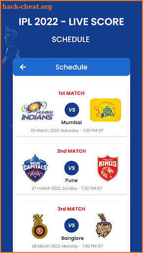 IPL 2022 - Live Cricket Score screenshot