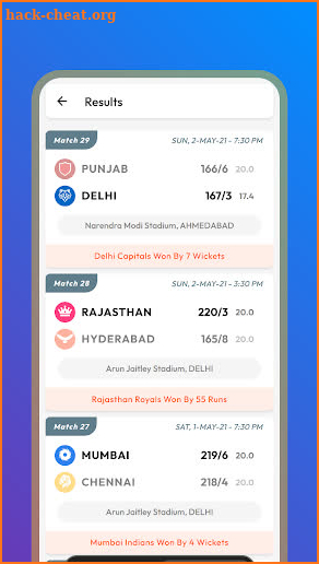 IPL 2022 Schedule Mega Auction screenshot