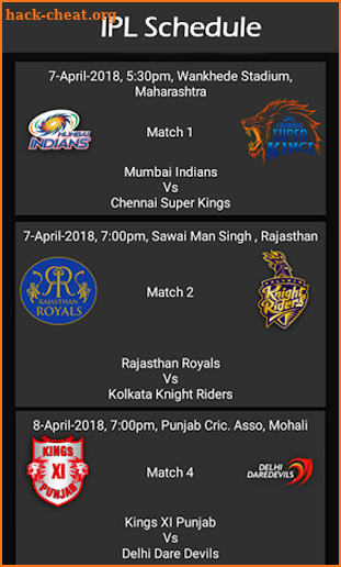 IPL Live Streaming 2018 screenshot