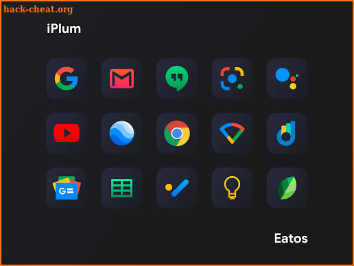 iPlum Black - Icon Pack screenshot