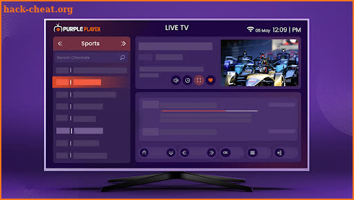 IPTV Easy Purple Player screenshot