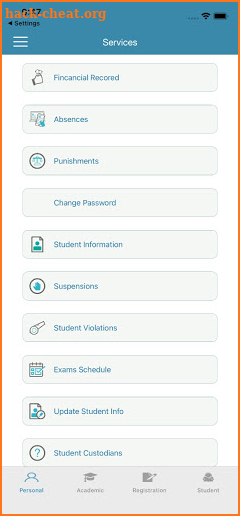 Irbid National University screenshot